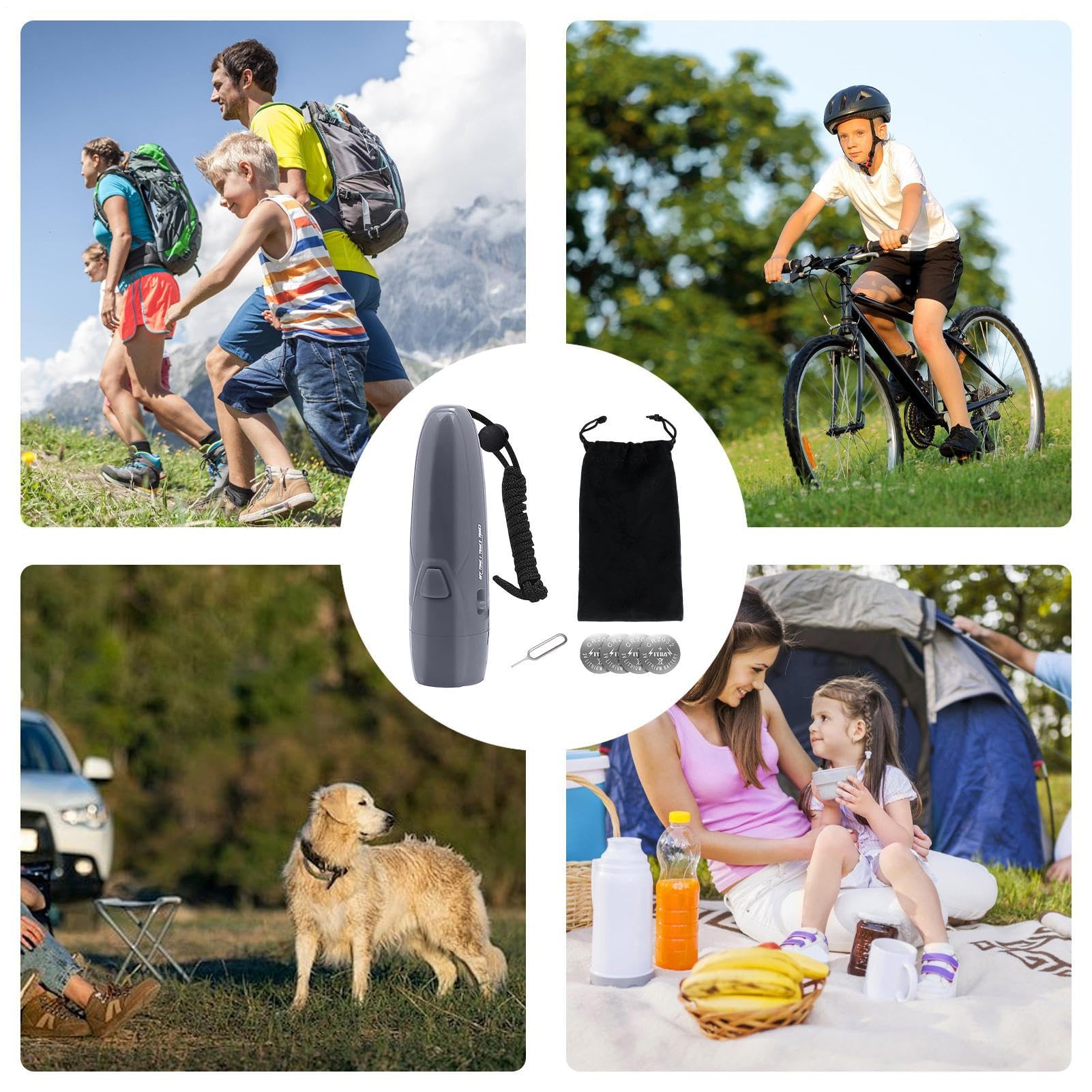 Cuerno De Oso - 125dB Suministros De Seguridad Para Pesca Eléctrica - Corneta Anti-Animales para Camping - para Excursionistas Pescadores Dueños de Perros Senderismo Camping Parques Nacionales