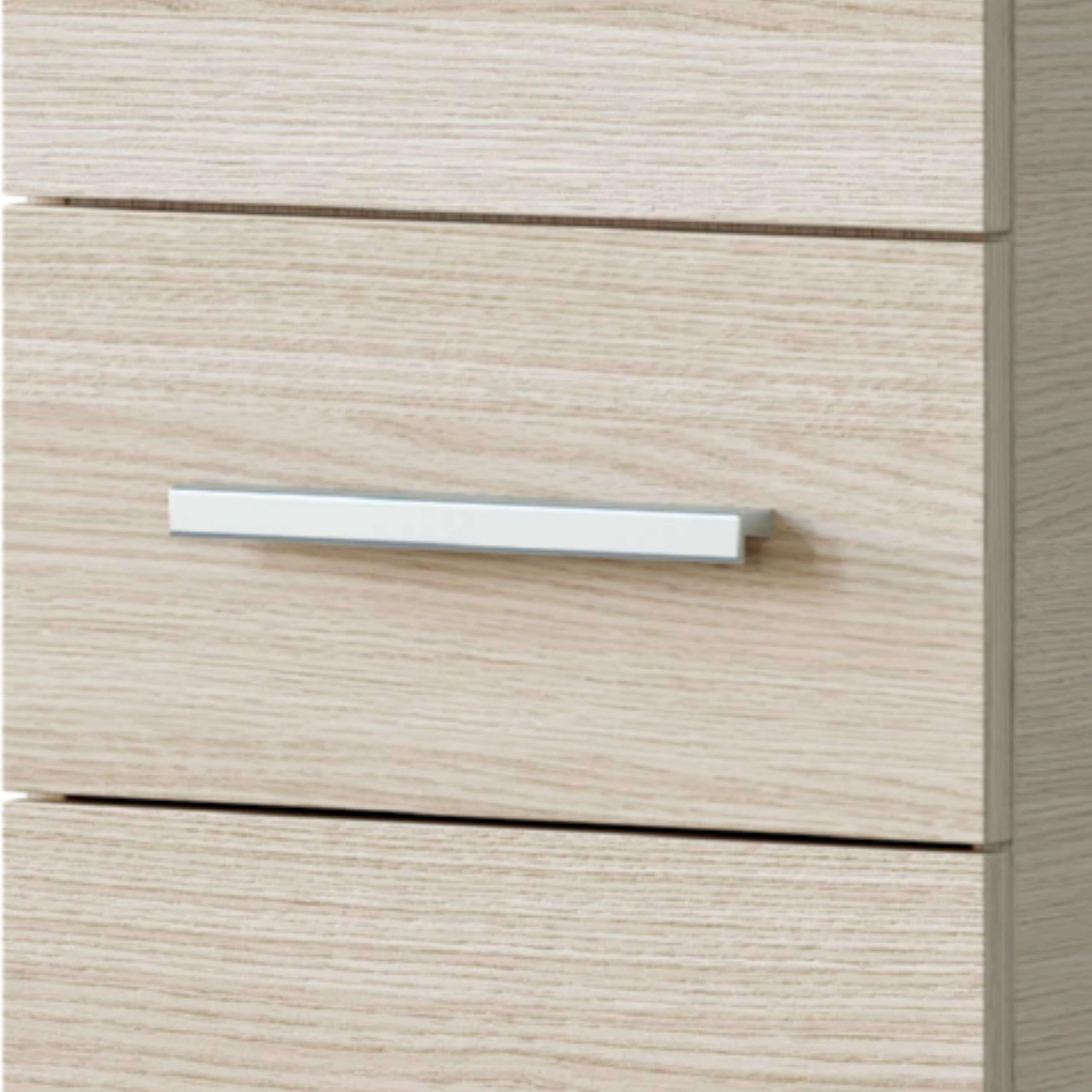 ARKITMOBEL Columna de baño Athena acabada en Color Roble 2 Puertas y 1 cajón 182x35x31 cm