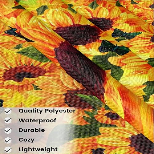 Miniatura 3 de Summer Sunflower 3 Pack Server Aprons with 3 Pocket Waterproof Womens Half Waist Aprons for Cooking Dishwashing Kitchen Gardening Salon