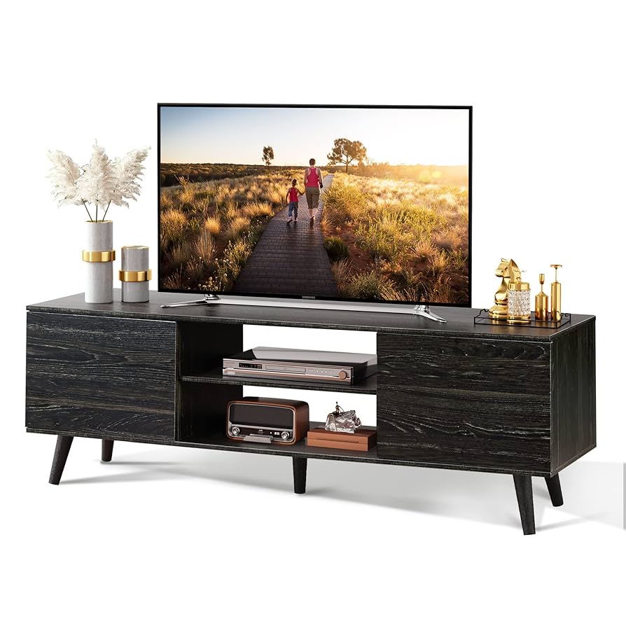 【ACME FUNITURE】GRANDVIEW TV BOARD Aiho Mid-Century Wooden TV Stand for TVs up to 65