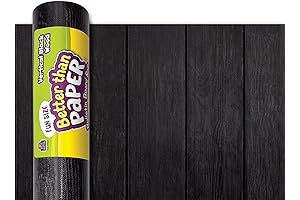 Teacher Created Resources Fun Size Vertical Black Wood Better Than Paper Bulletin Board Roll Large