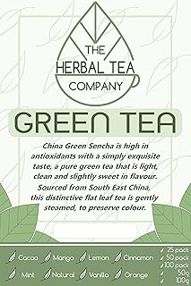 Rhodiola Rosea Green Tea Blend Tea Bags Organic With Cinnamon Flavour 25 Pack