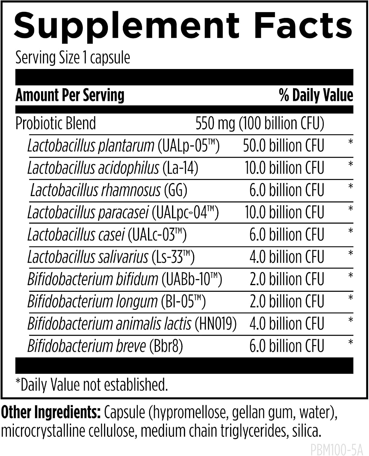 Designs for Health ProbioMed 100 - Probiotics for Digestive Health - 10 Strains with Lactobacillus Acidophilus Probiotic + Lactobacillus Rhamnosus - Gut Health + Immune Support Supplement (30 Caps)