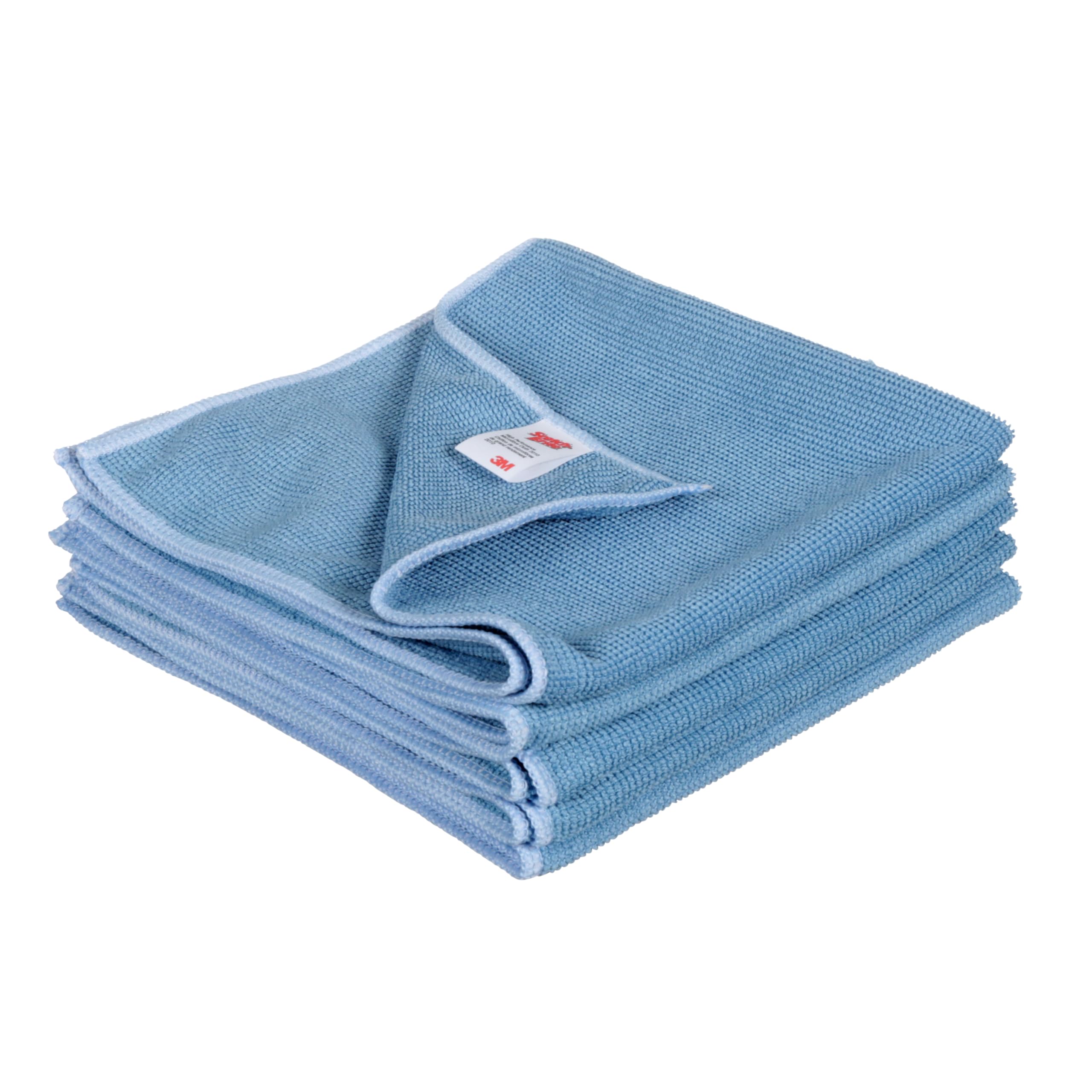 Scotch-Brite Hochleistungstuch 2010, Blau, 360 mm x 360 mm | Packung mit 5 Stück | auf nahezu jeder Oberfläche | maschinenwaschbar | äußerst langlebig