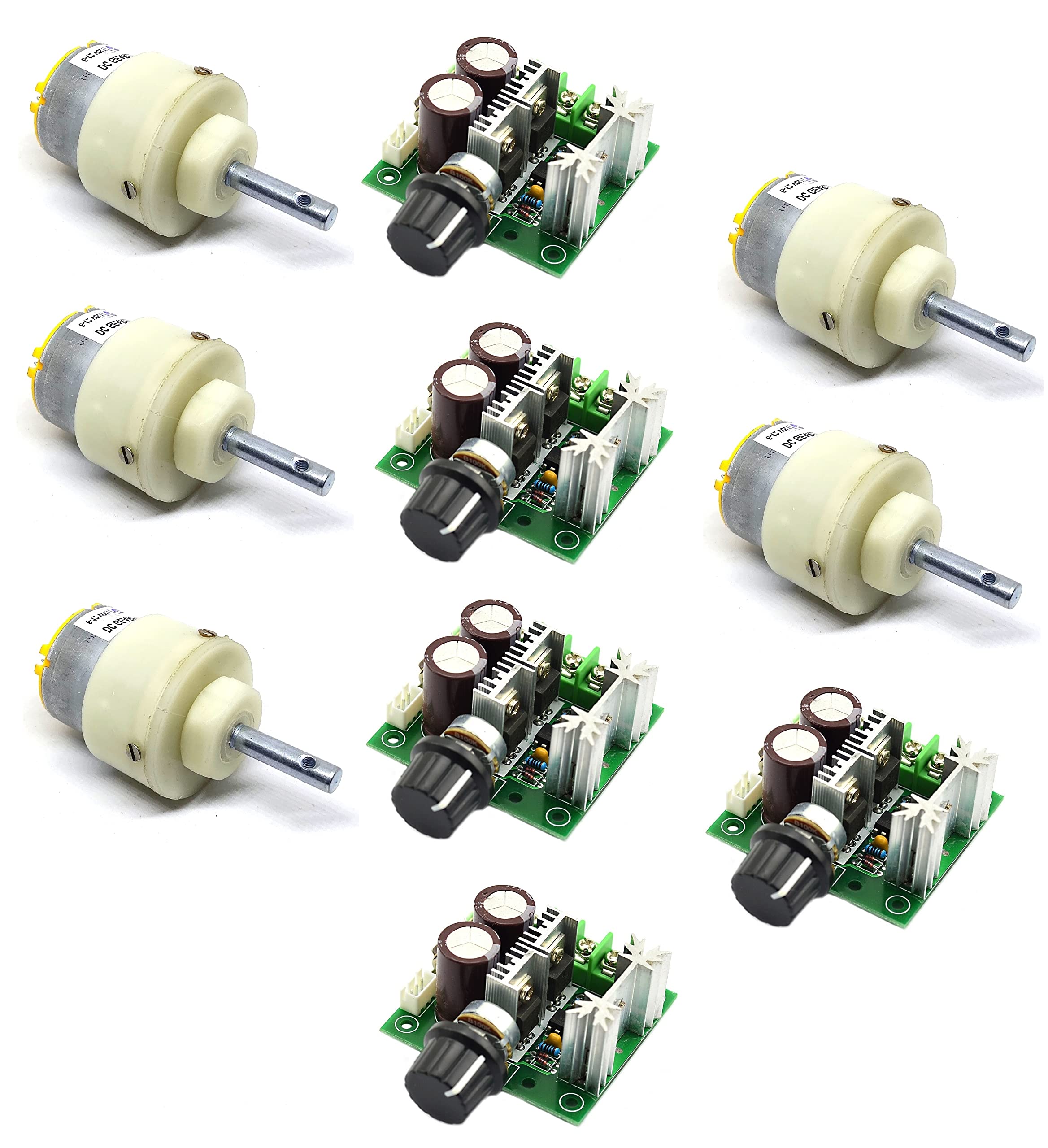 Buy INVENTO 5pcs 12V 5 Kgcm 30 RPM 6mm Shaft 5 Kgcm Torque Geared DC