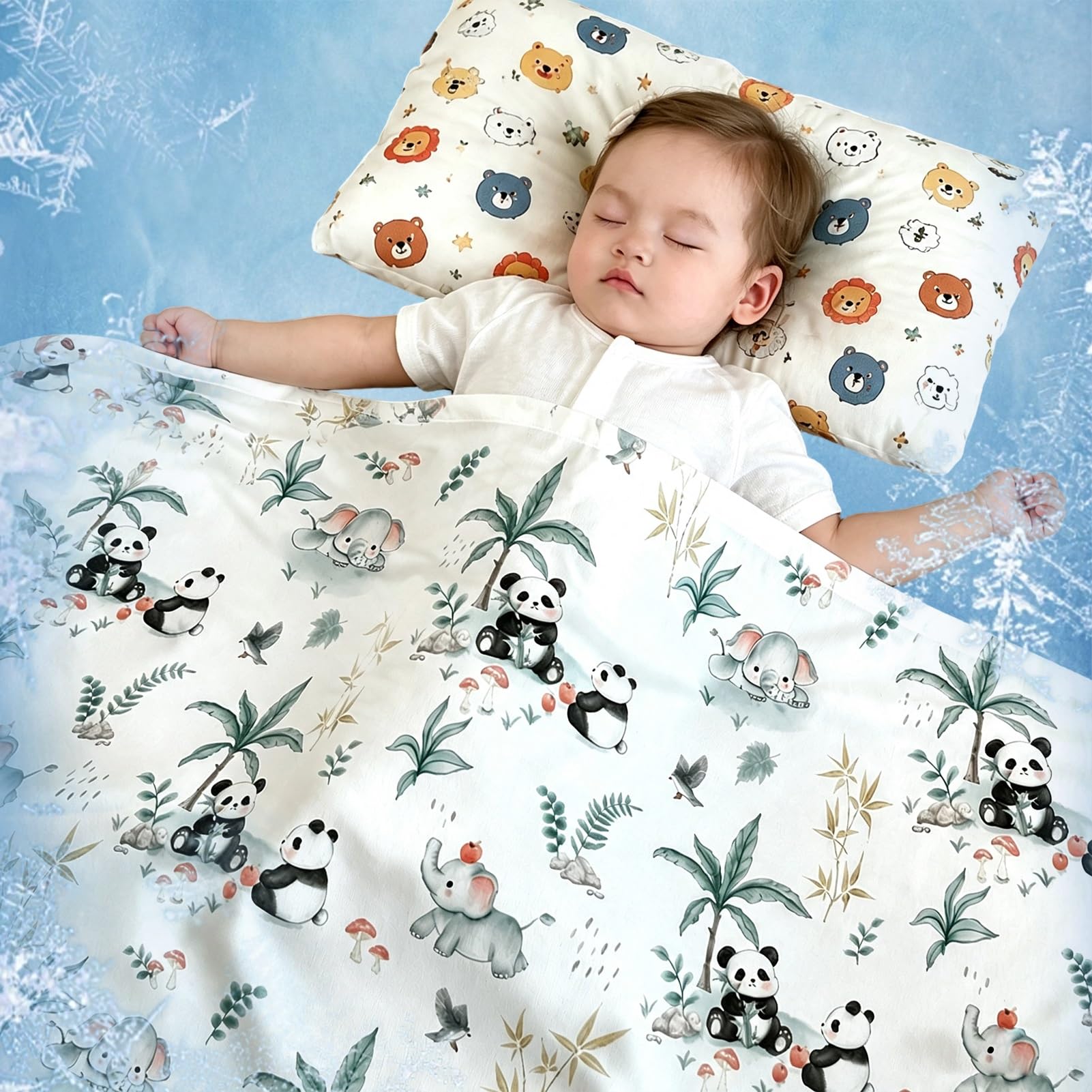 Couverture rafraîchissante lit enfant taille 200 x 220 cm modèle C textile été léger