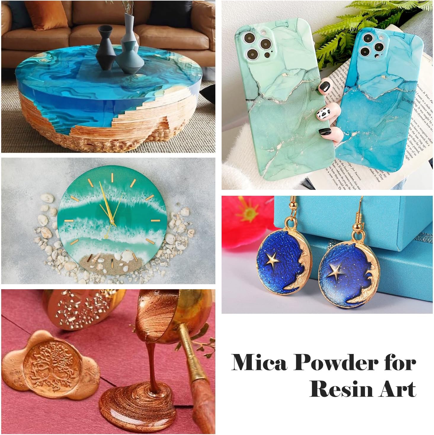 Silver Mica Powder Pigment (100g) -Cosmetic Grade Metallic Mica Powder for Epoxy Resin, Lip Gloss, Soap,Candle Making,Bath Bombs,Tumblers, Jewelry, Dyes, and DIY Crafting Projects(Silver Grey, 3.5oz) - Image 6