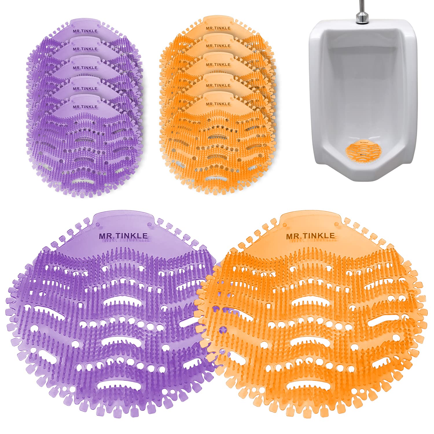 Buy MR. TINKLE Urinal Screens DeodorizerSet of 10 Urinal Screens5x Orange and 5x Lavender