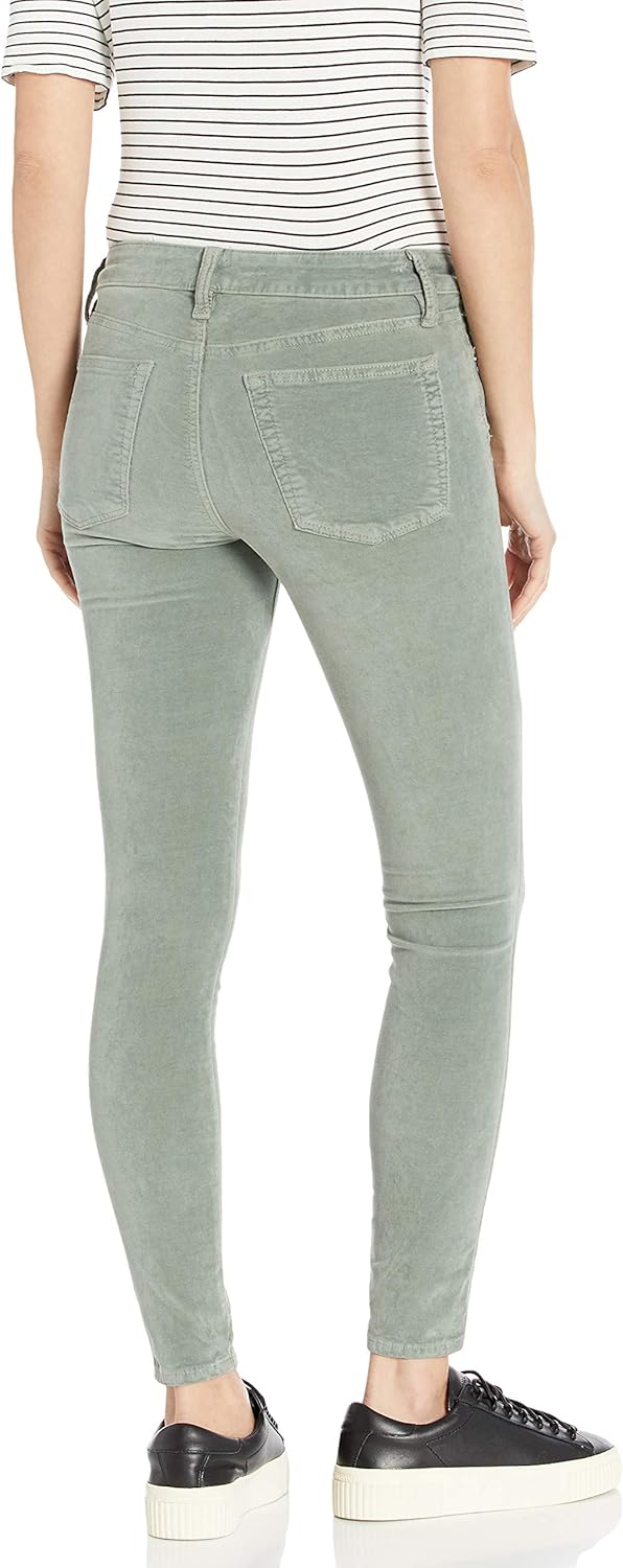 Lucky Brand Womens Mid Rise Ava Super Skinny Velvet Jean in Shadow Mint - Image 4