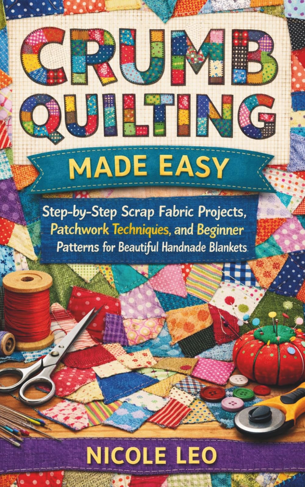 CRUMB QUILTING MADE EASY: Step-by-Step Scrap Fabric Projects, Patchwork Techniques, and Beginner Patterns for Beautiful Handmade Blankets