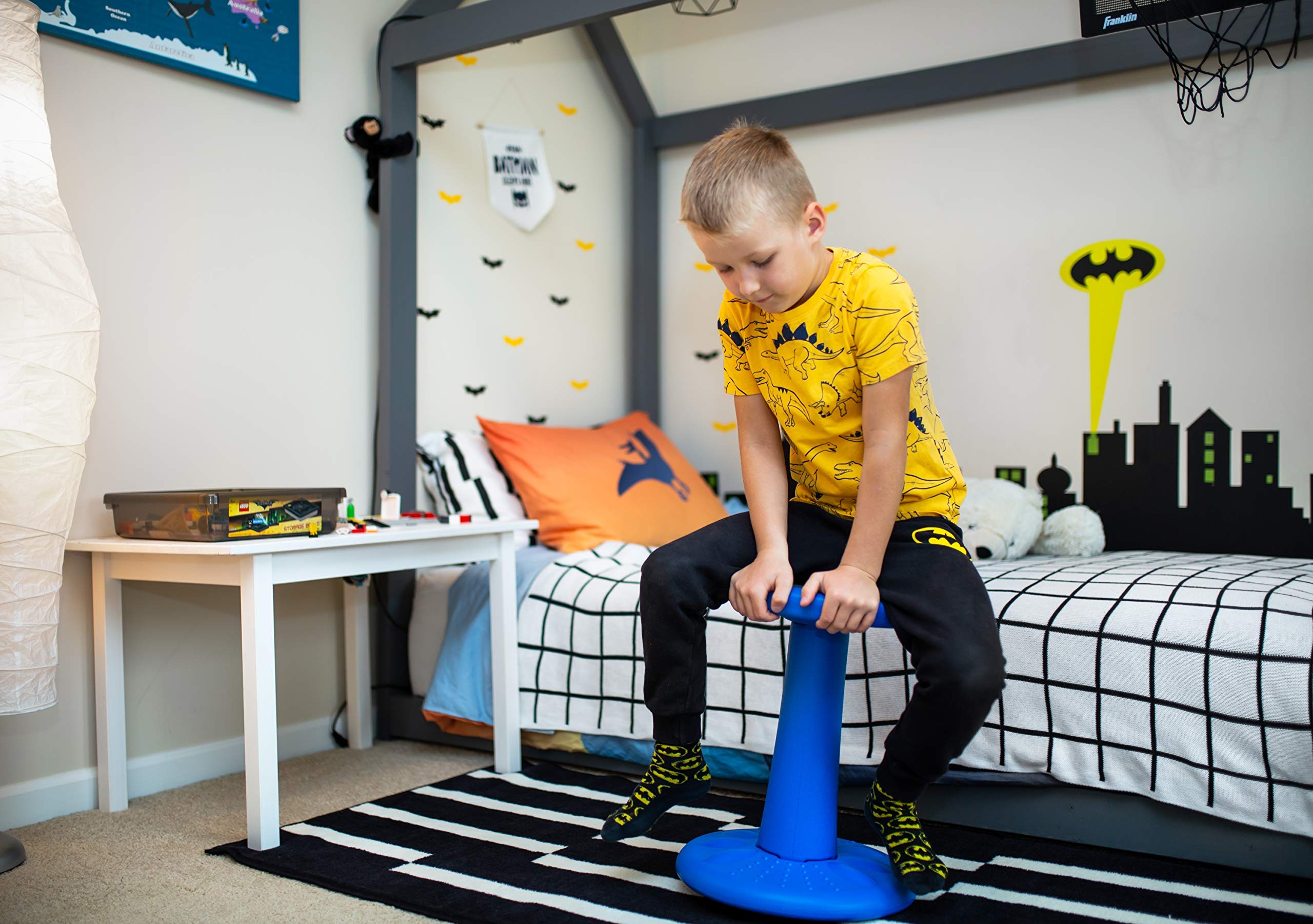 Active Kids Chair by Studico - Wobble Chairs Juniors/Pre-Teens (Grades 3-7) - Flexible Seating Classroom- Children Who Can't Sit Still - 17.75 inch Wobble Chair - Corrects Posture | Blue