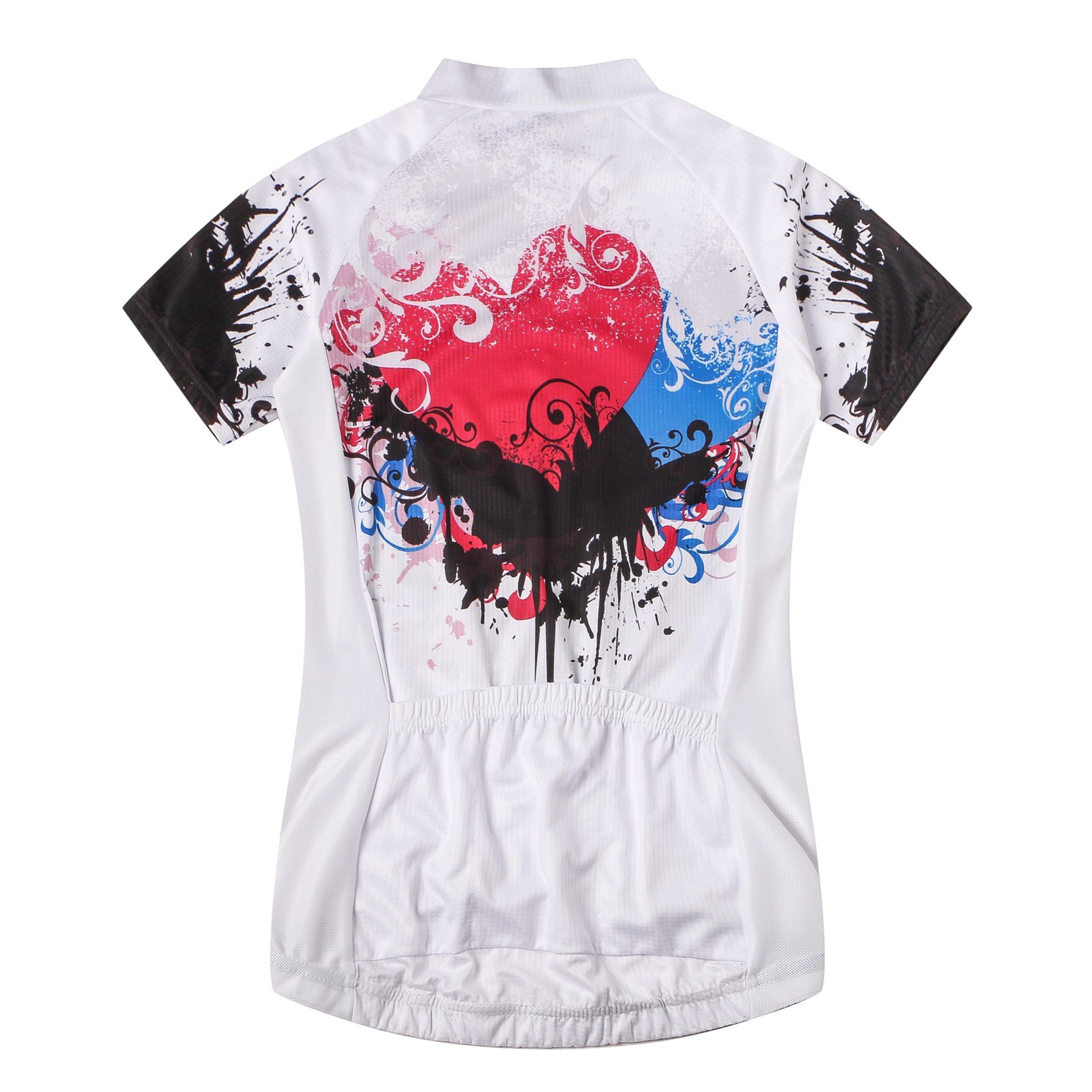 Weimostar Fashion Women's Cycling Jersey Breathable Comfortable Quick Dry Heart L