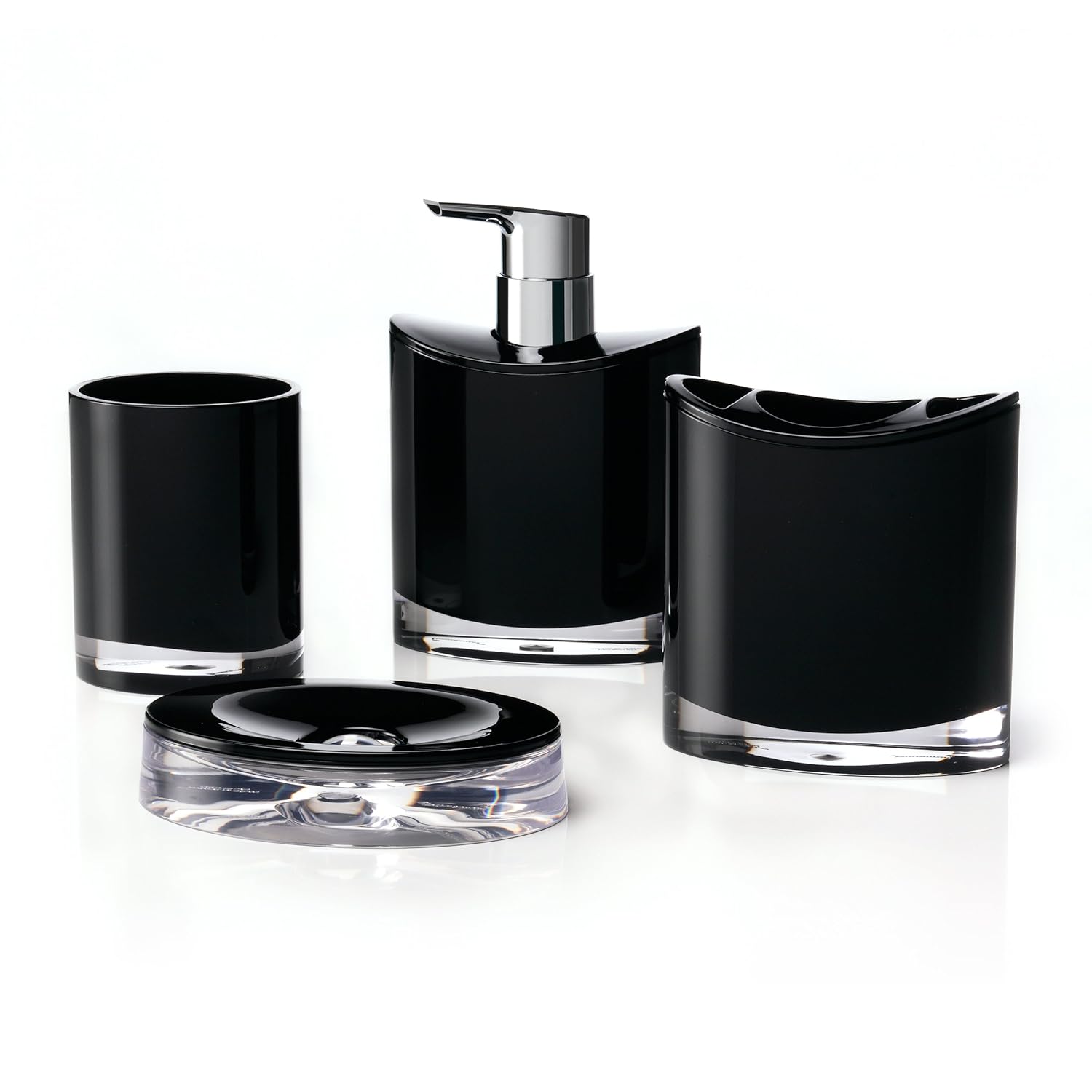 IMMANUEL Optic Designer 4Piece Classy, Aesthetic Bathroom Accessory