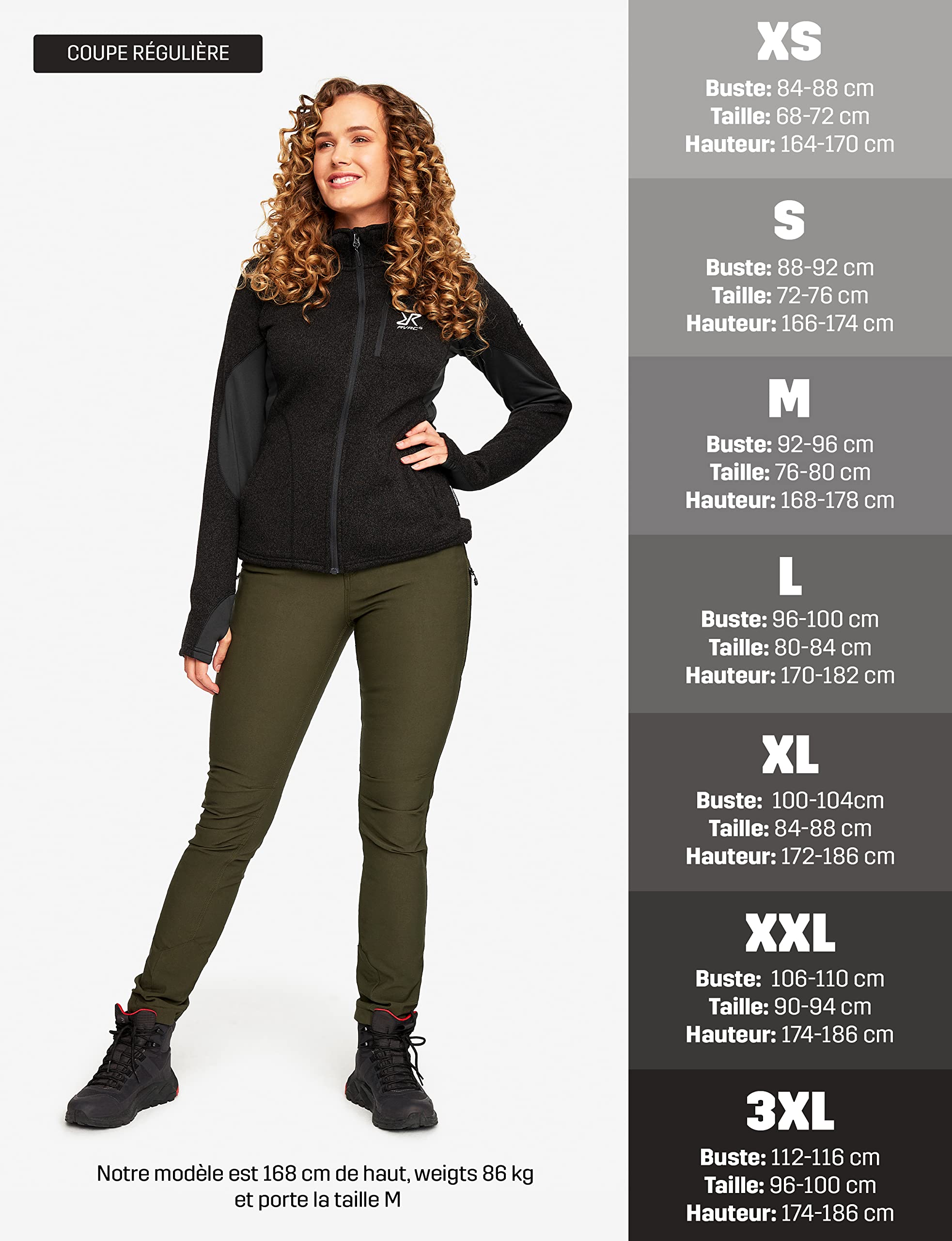 RevolutionRace Fusion Fleece pour Femme, Veste Polaire D'extérieur Parfaite pour la Randonnée et les Aventures en Plein Air