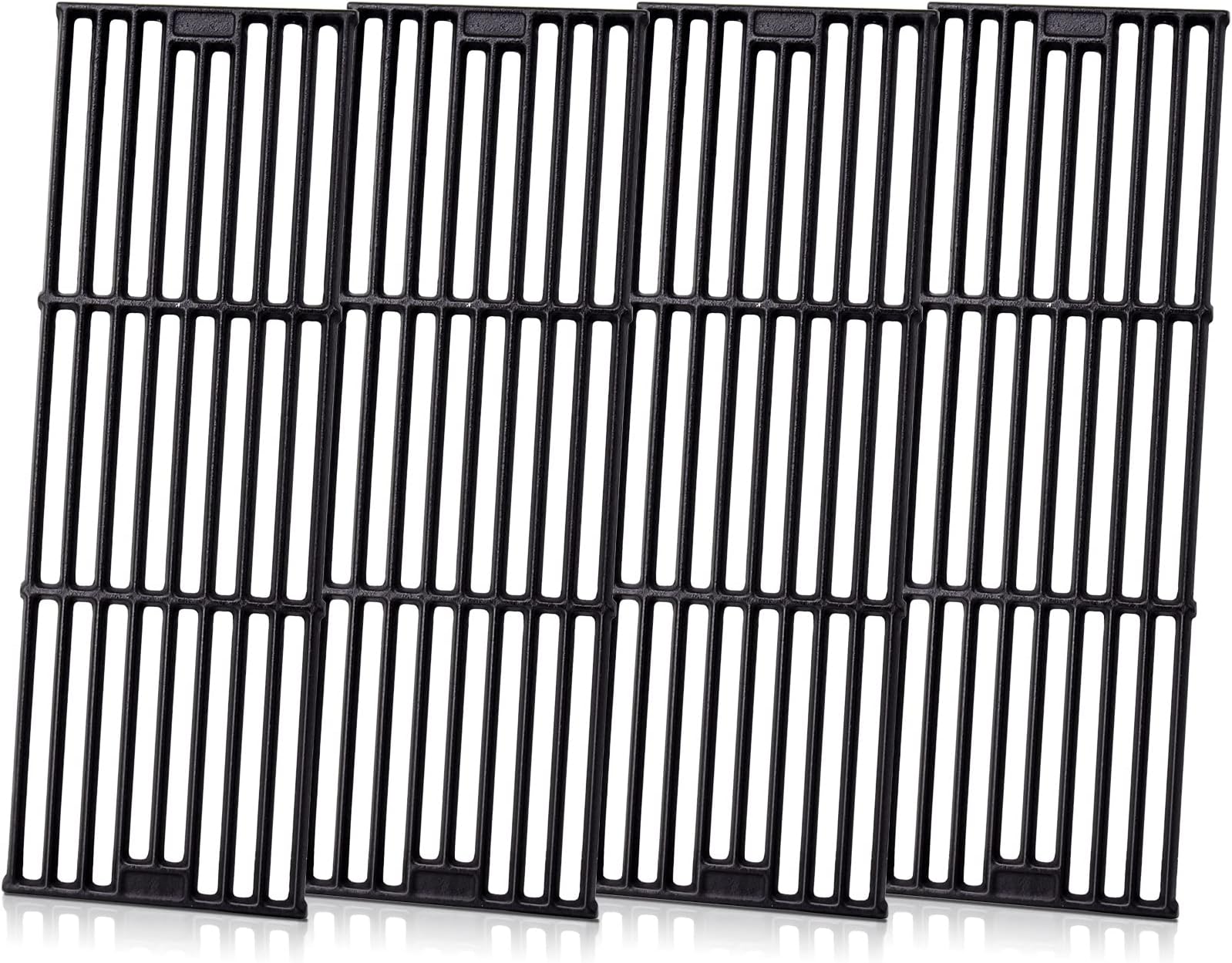 Adviace Grill Grates for Char Griller 5050, 5650, 2121, 3001, 5072, 2123, 2828, 3072, 3030, 3008, 4000, King Griller 3008, 5252, 19 3/4 Inch Cast Iron Cooking Grate for Char-griller Replacement Parts.