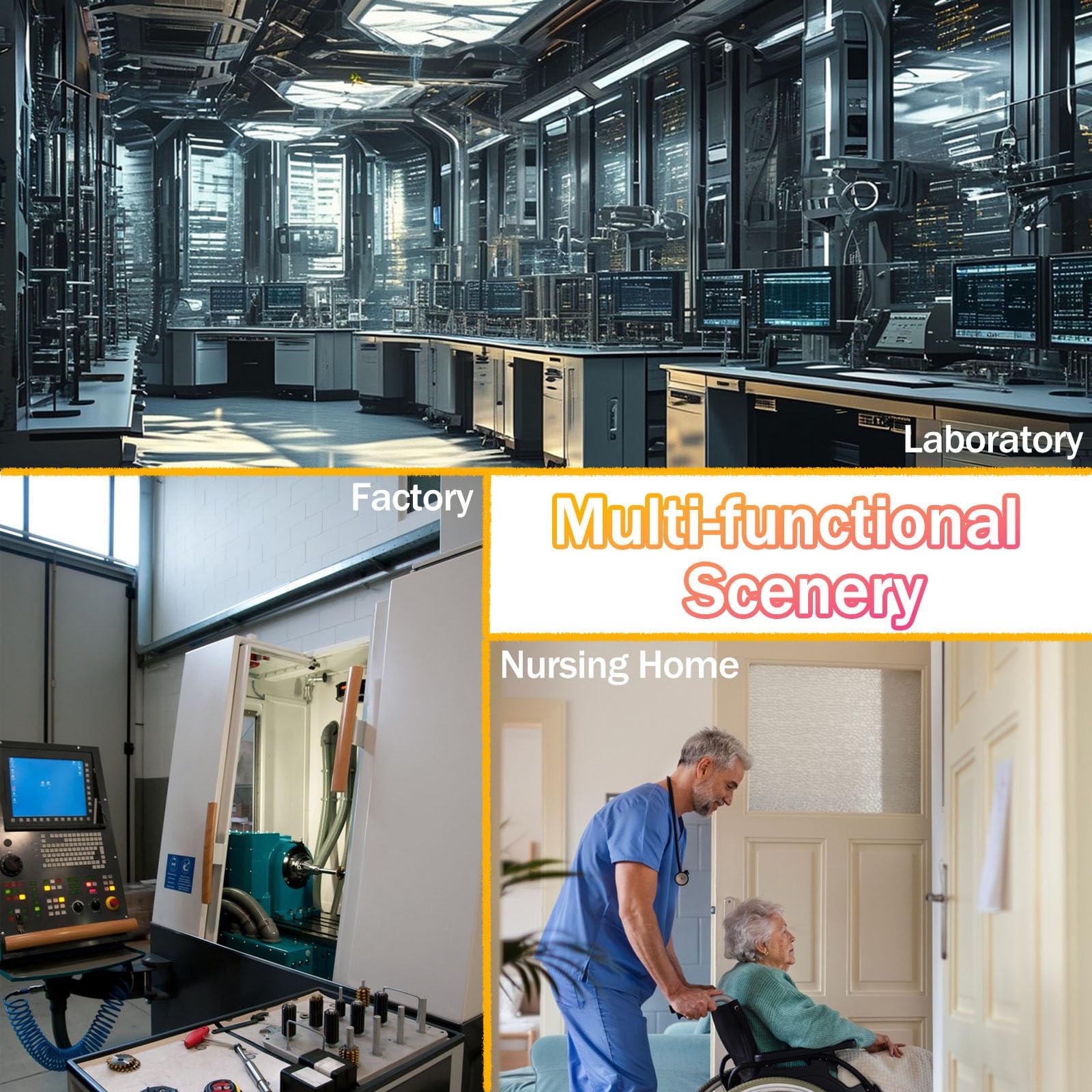 Cilindros de Gas Independientes con Base de Acero, Aptos para Tanques de nitrógeno y dióxido de Carbono/oxígeno de 10 a 34 Pulgadas. Estante para Almacenamiento de oxígeno (65x22x60cm), Idea