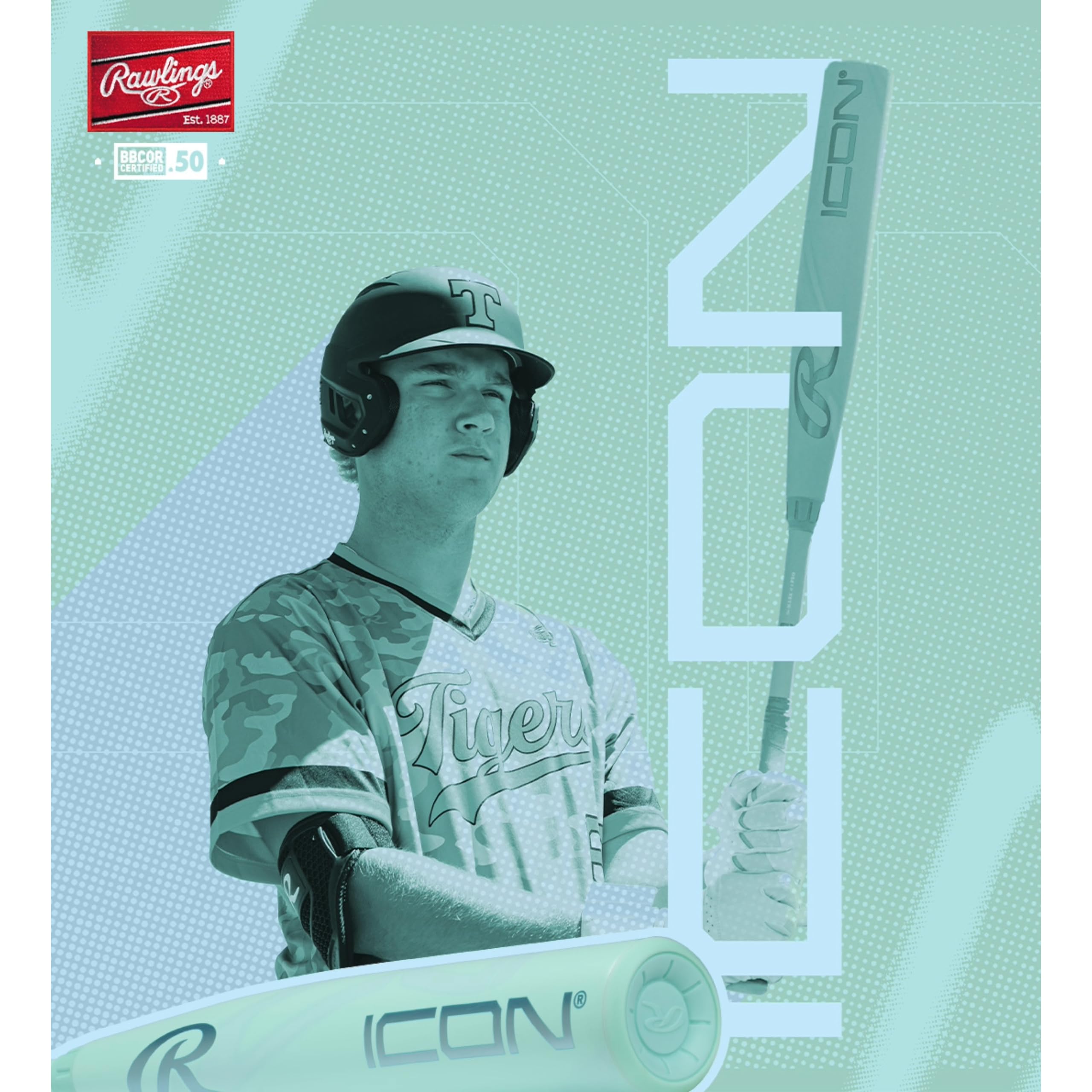 Amazon | ローリングス | 2026 | ICON 野球バット | BBCOR | 2 5/8