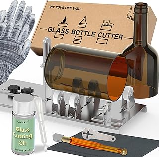 Glass Bottle Cutter, Upgraded Glass Cutter for Bottles with Glass Cuttin...