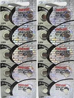 20 Maxell 377 376 SR626 AG4 LR626 LR66 606 SR66 177G4 Batteries, New Hologram Packaging That Guarantees Authenticity