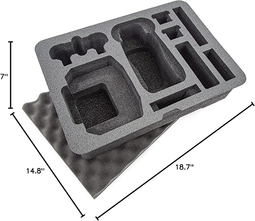 Miniatura 4 de NANUK Funda impermeable 925 con inserto de espuma para DJI Mavic 3 Fly More/Cine Premium Combo, color negro