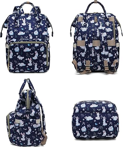 Miniatura 6 de Mochila para computadora portátil para mujeres y niñas, mochilas universitarias, mochila escolar de 15.6 pulgadas, Conejito, Mochilas de viaje