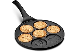 Gourmia Emoji Pancake Pan: Transform Breakfasts into Smiley Face Delights!