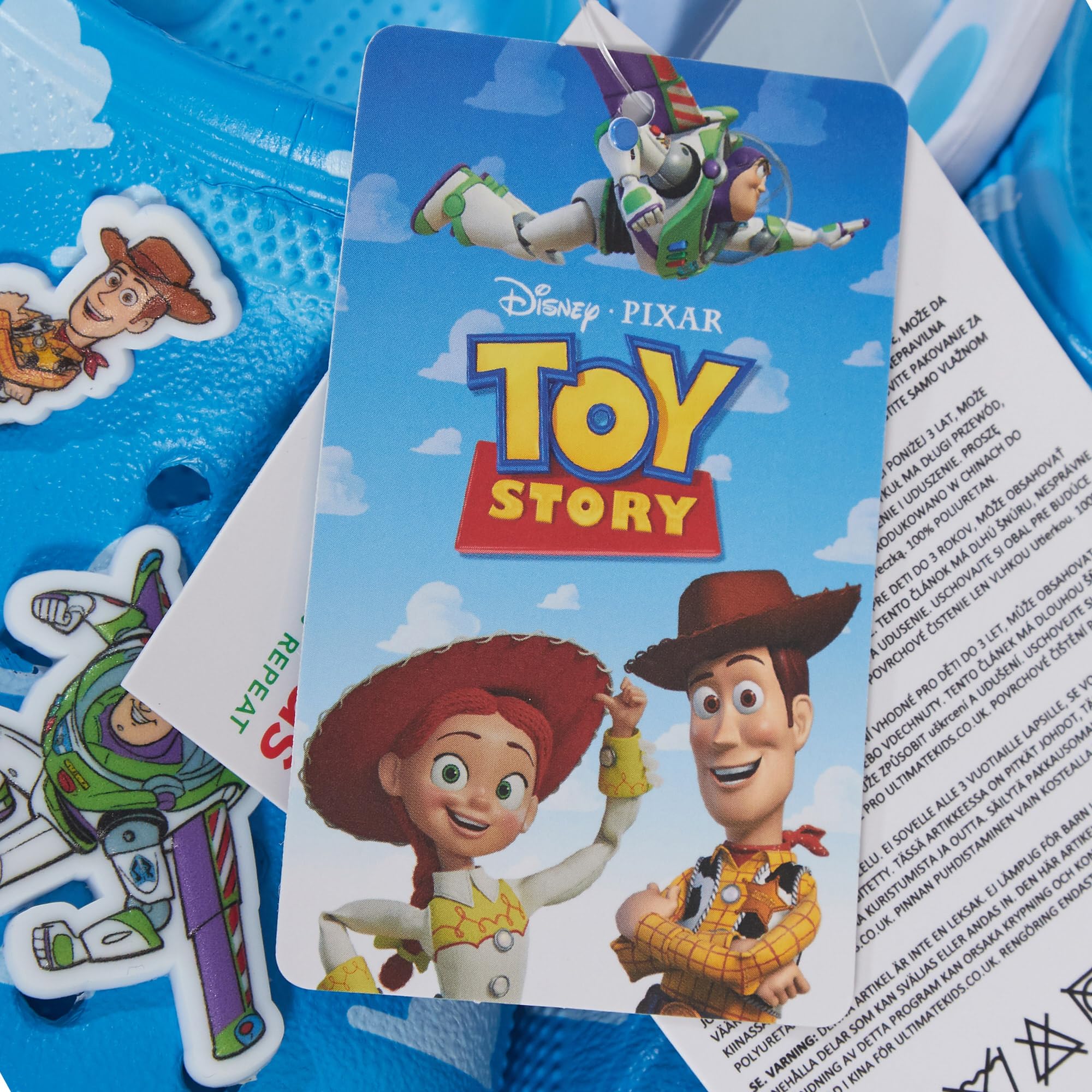 Disney Toy Story - Zoccoli per ragazze e ragazzi, con ciondoli, per interni ed esterni, con cinturino alla caviglia