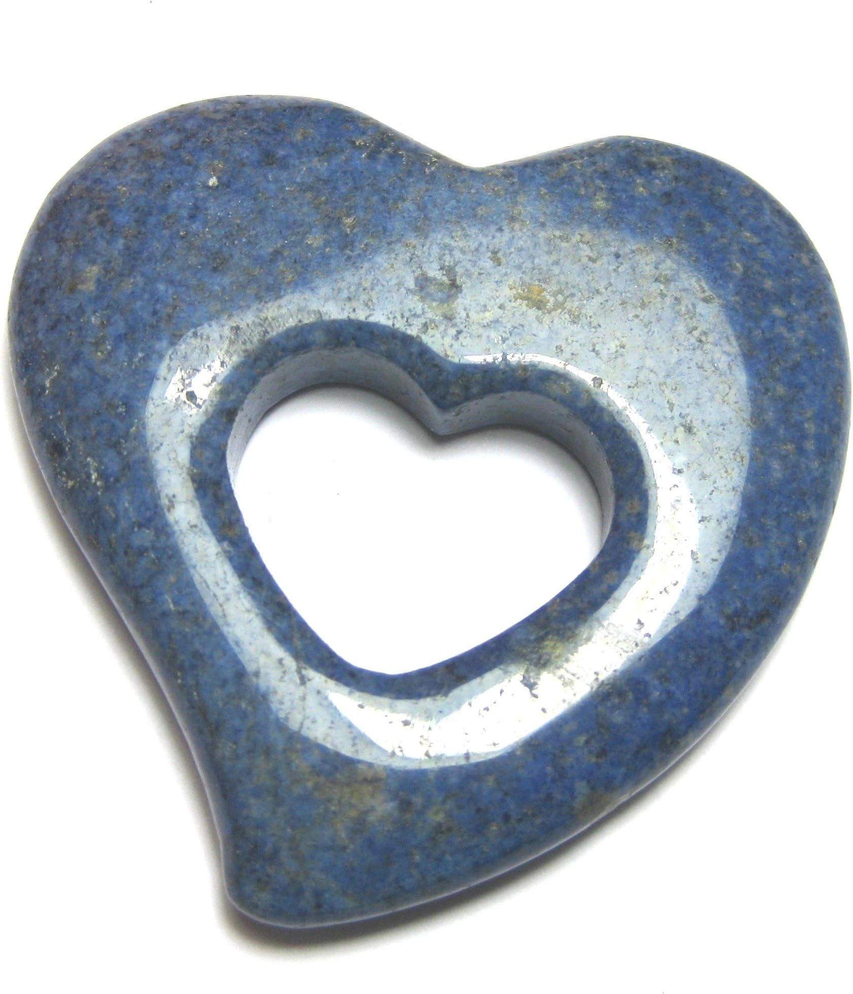 'Heart In Heart Dumortierite Quartz 2 "