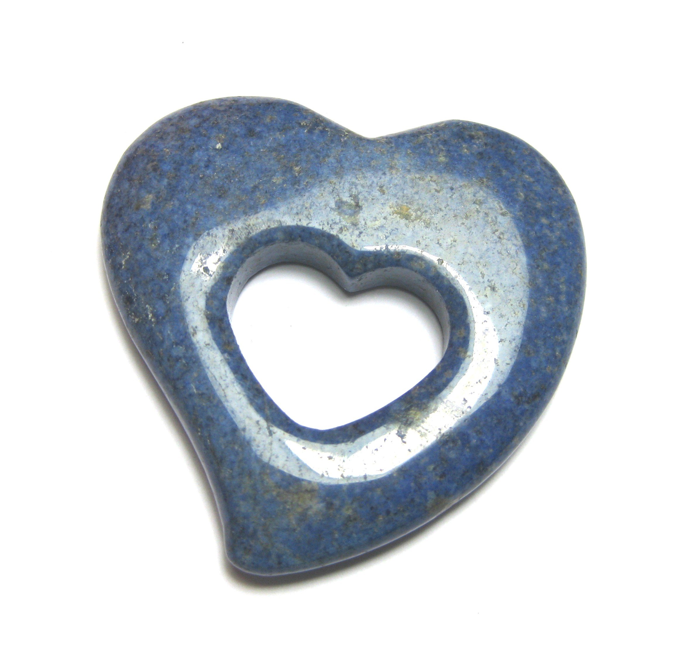 'Heart In Heart Dumortierite Quartz 2 "