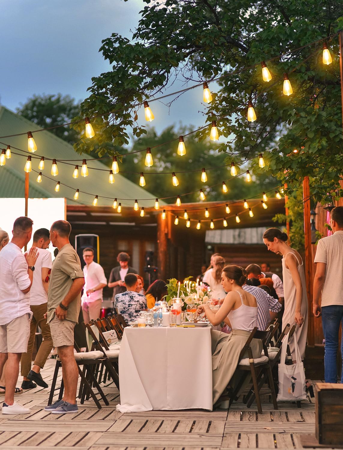 Outdoor String Lights, Patio Lights +1 LED Dimmable Waterproof