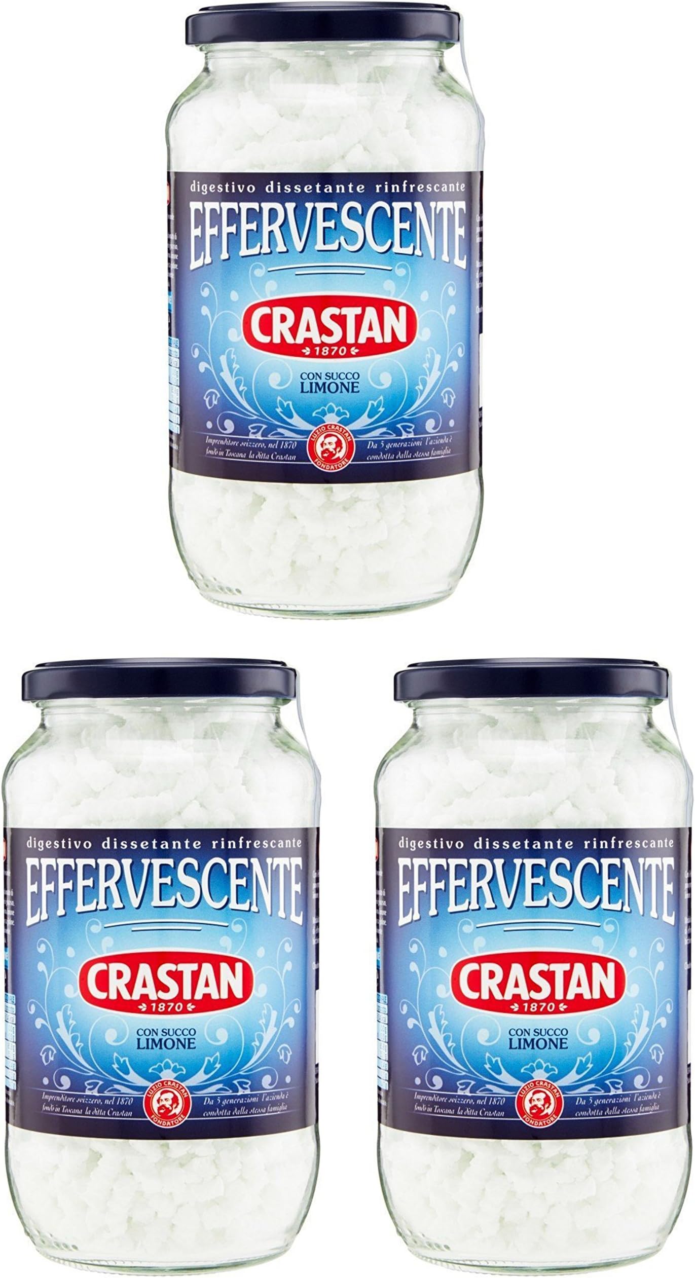 Crastan - Effervescente Limone (3 - 250 g Jars) by Crastan