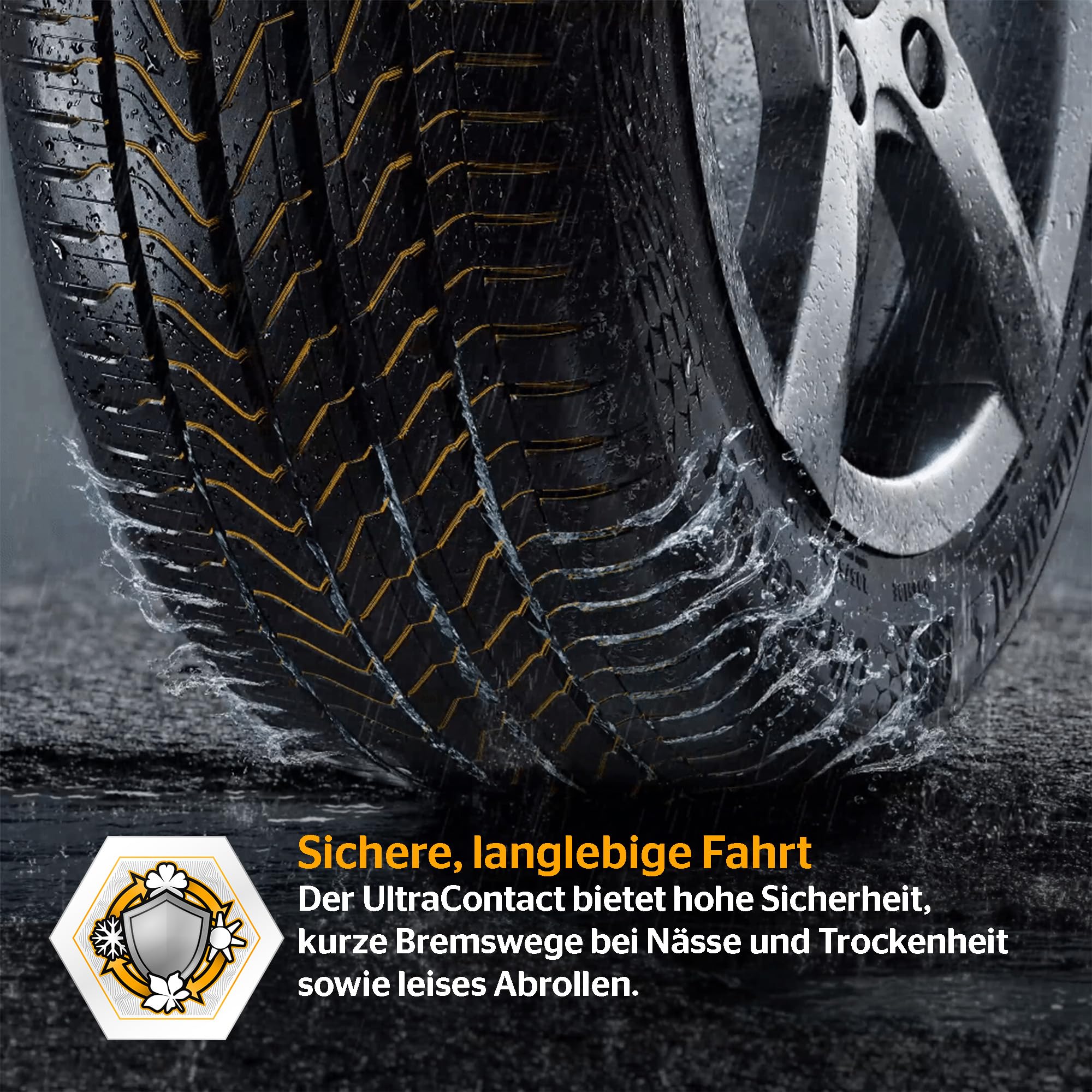 CONTINENTAL UltraContact - 195/65 R15 91H - A/B/70dB - Sommerreifen (PKW/SUV)
