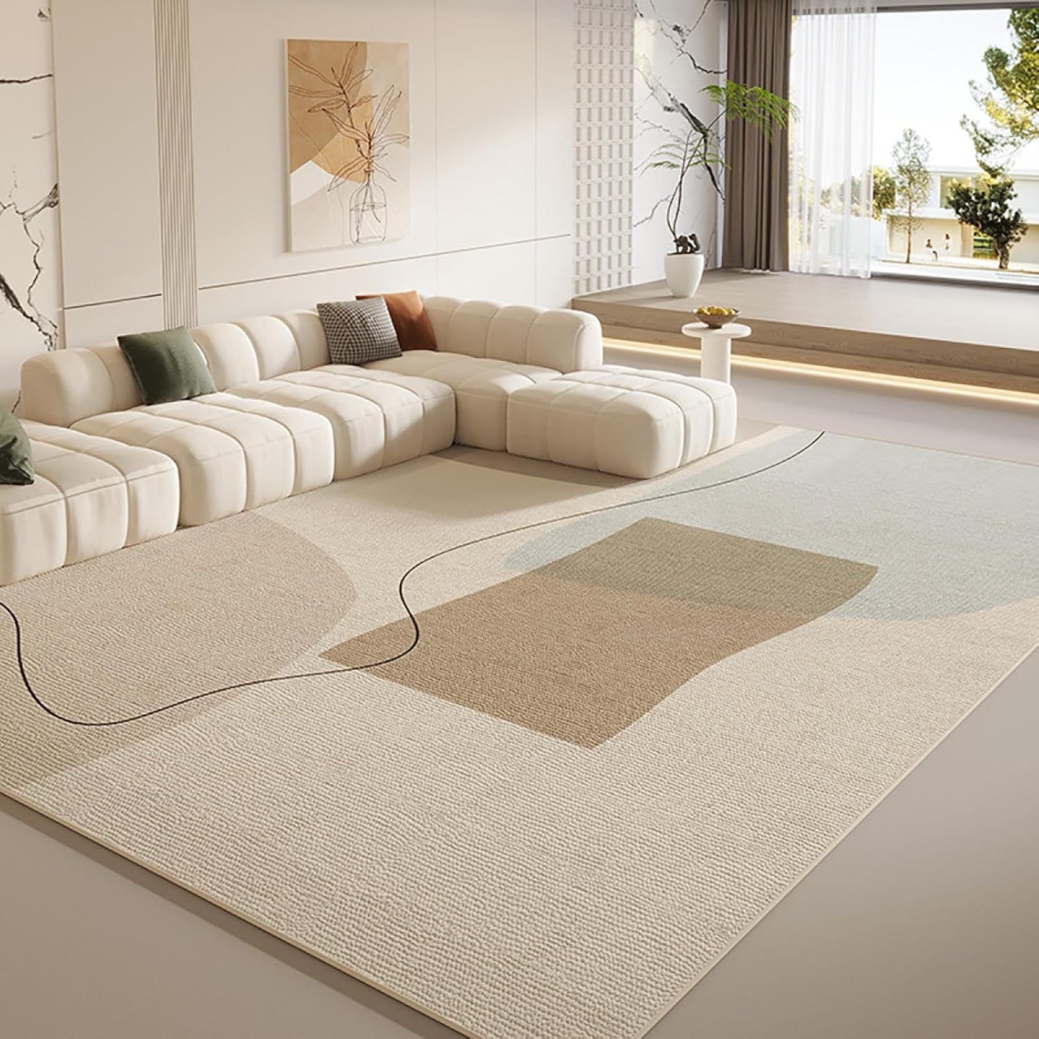Luxury Carpet for Living Room Bedroom, Large Area Rug Indoor Outdoor, Tatami Mat Home Decor Floor Cover(80CMx120CM/GHZ-3)