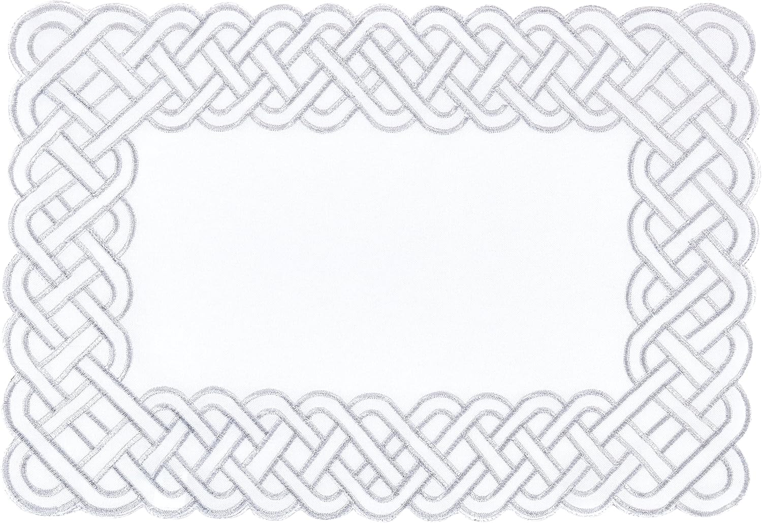 Braid Embroidered Table Placemats (Set of 4)