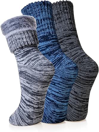 5 Pares Calcetines Hombre Y Mujer Invierno,Calcetines TermicosNieve