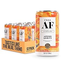 Vista 10 de AF Drinks Apero Spritz sin alcohol Cócteles espumosos alternativos al alcohol con calidez botánica AFTERGLOW Sin gluten, bajas en calorías