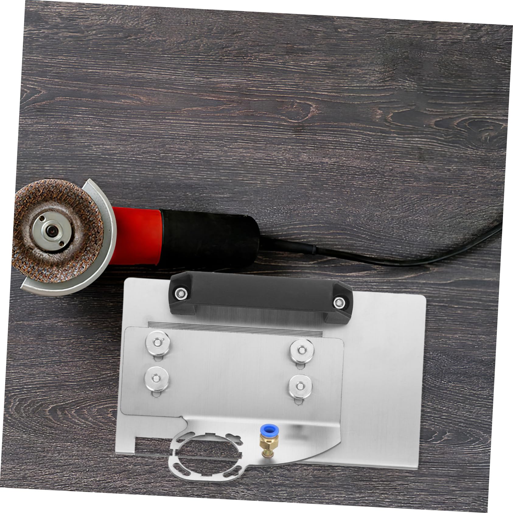 Ciieeo Soporte para Amoladora Angular de 100, Acero Inoxidable, Corte Preciso y Biselado para Baldosas y Metal, Portátil