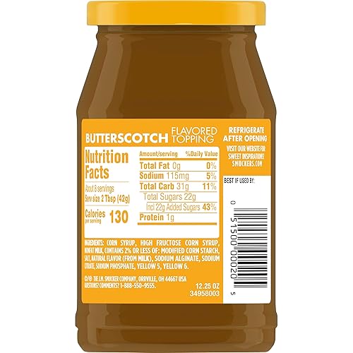 Miniatura 3 de Smucker's Topping con sabor a mantequilla, tarro de 12.25 onzas