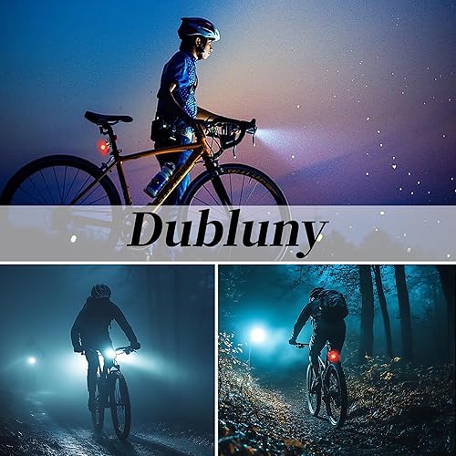 Miniatura 6 de Bike Lights Front and Back for Night Riding Safety,Super Bright Headlight and Red Rear Tail,IP65 Waterproof USB Charging,with 8 Ultra-Bright LED
