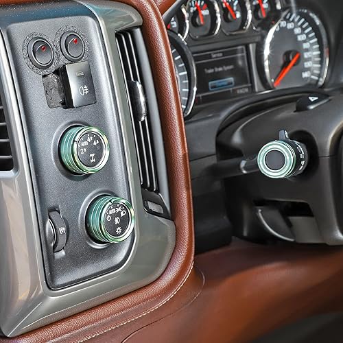 Miniatura 10 de Voodonala para Silverado Radio AC Pomos de aire acondicionado, botón central de consola interruptor de consola para Chevy Silverado GMC Sierra