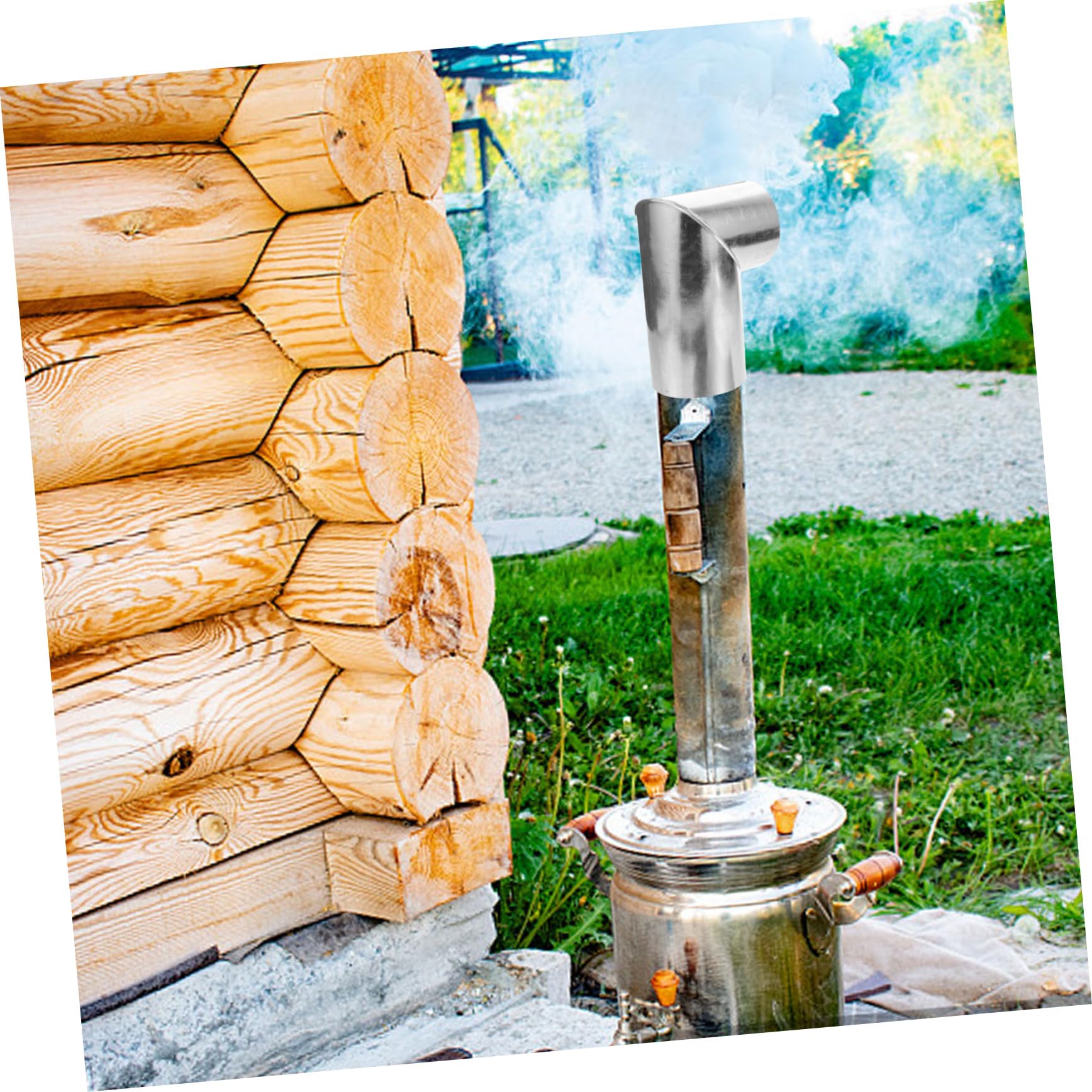 Zerodeko 3 Pezzi Accessori Per Tubi Del Tubo Di Scarico A 90 Gradi Blocco Canna Fumaria Estensione Canna Fumaria Connettore Di Sfiato Dell'Asciugatrice Tubo Per Fumatori Tubo