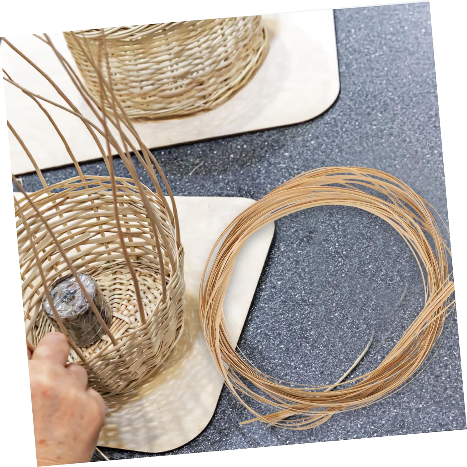 Yardwe 5rolls Strips for Basket Weaving Craft Supplies for Home Projects Wide for Creating Baskets Flower Pots