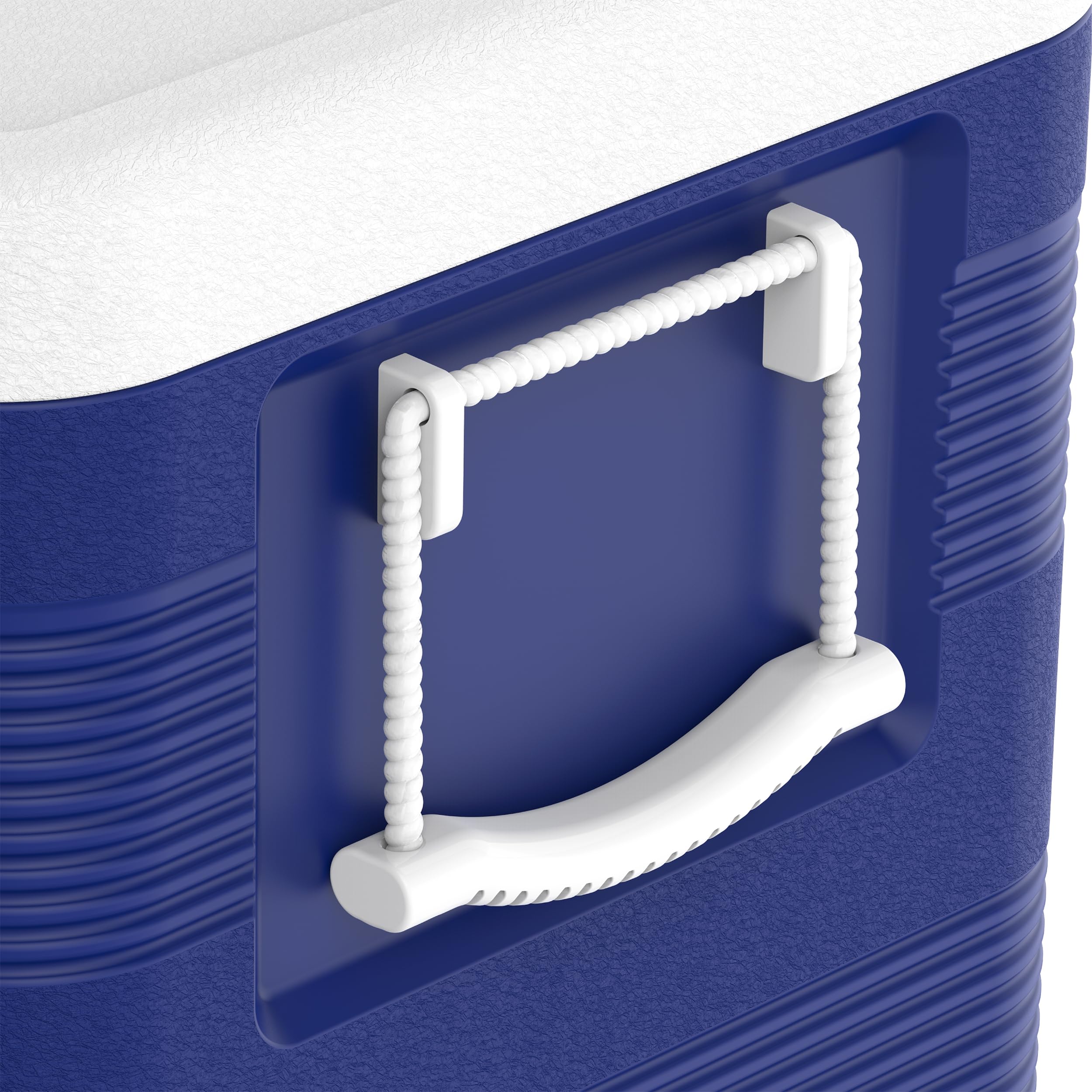 Duramax Deluxe Hochleistungs-Kühlbox 100L mit PU-Isolierung, Kühlbox mit ergonomischen Griffen, Blau