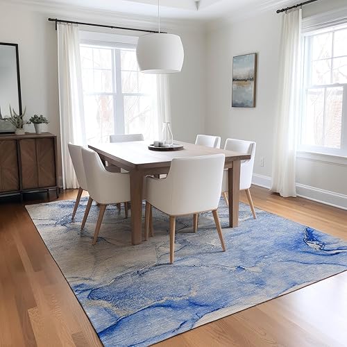 Miniatura 10 de Chantille ACN516 - Alfombra de área para interiores y exteriores, resistente a las manchas, lavable a máquina, no se desprende, para dormitorio,