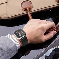 Vista 5 de Bandas elásticas compatibles con Fitbit Versa 2VersaVersa LiteVersa Edición Especial, bandas trenzadas de nailon ajustables de repuesto para mujeres