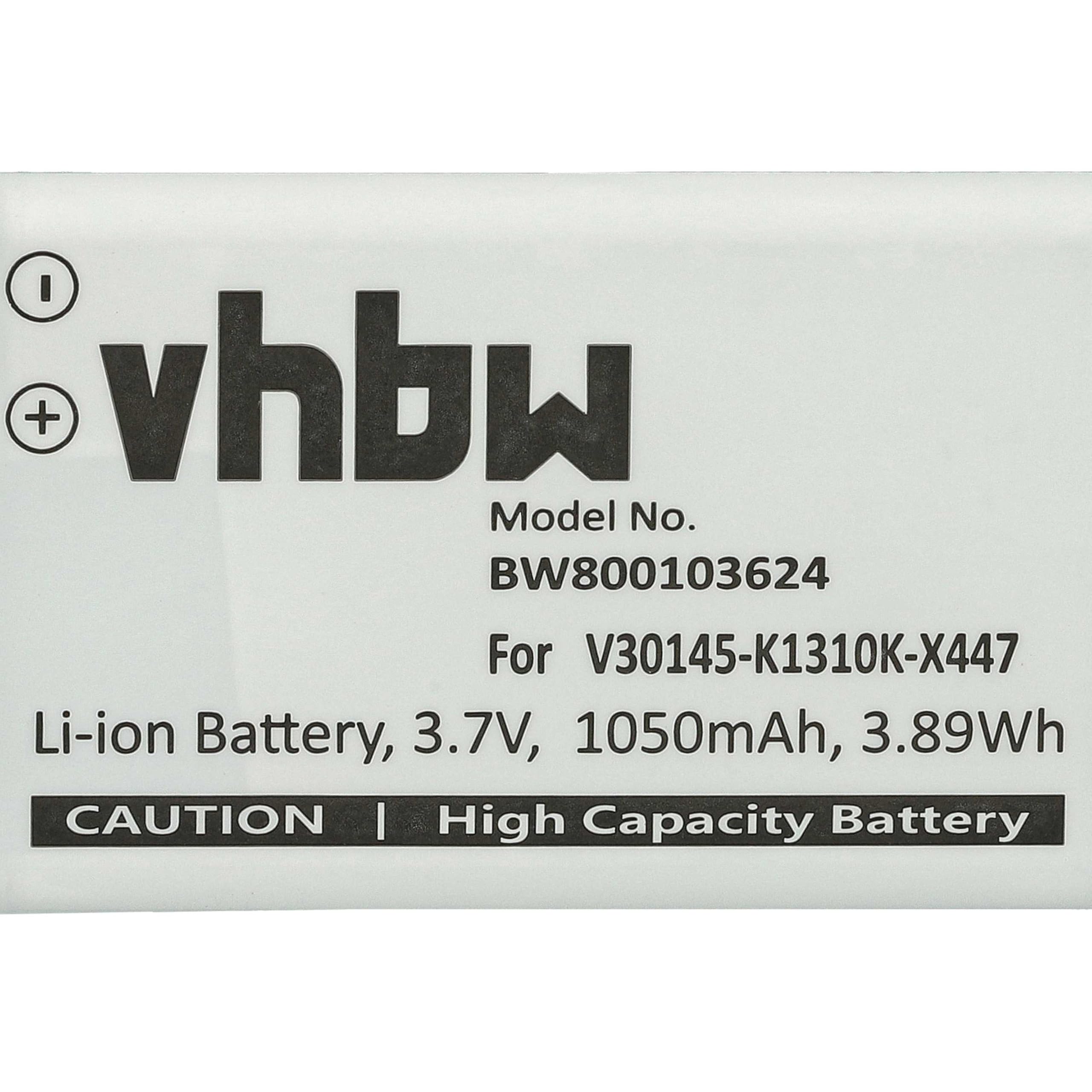 vhbw 10x batteria compatibile con Siemens Gigaset SL910H, SL910, SL910A telefono fisso cordless (1050mAh, 3,7V, Li-Ion)