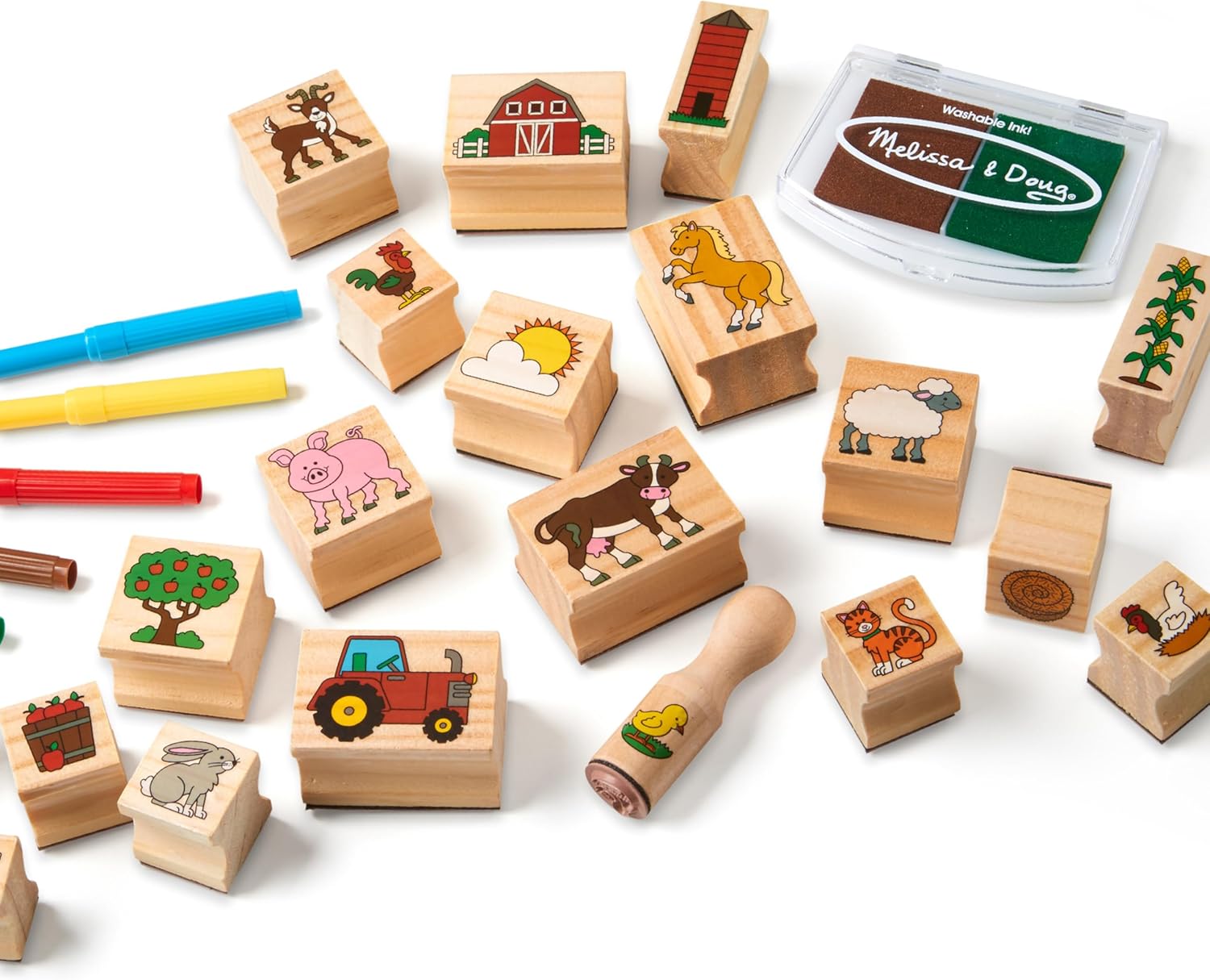 MELISSA & DOUG Stamp A Scene Farm, 1 EA