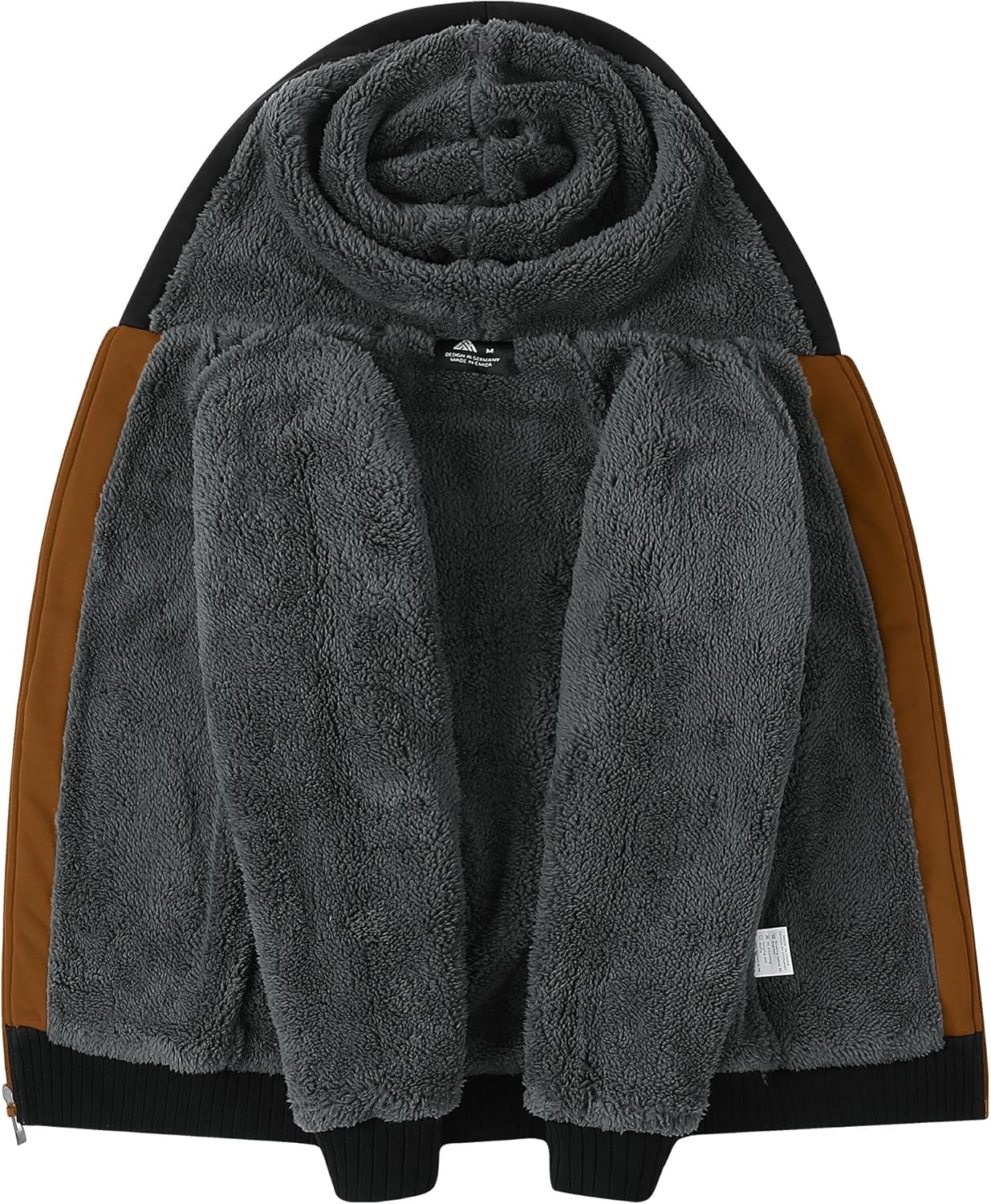 LLdress Boys Hoodie Kids Fleece Sherpa Lined Jacket Youth Zip Up Heavyweight Hooded Sweatshirt Teen Winter Warm Coat - Image 4