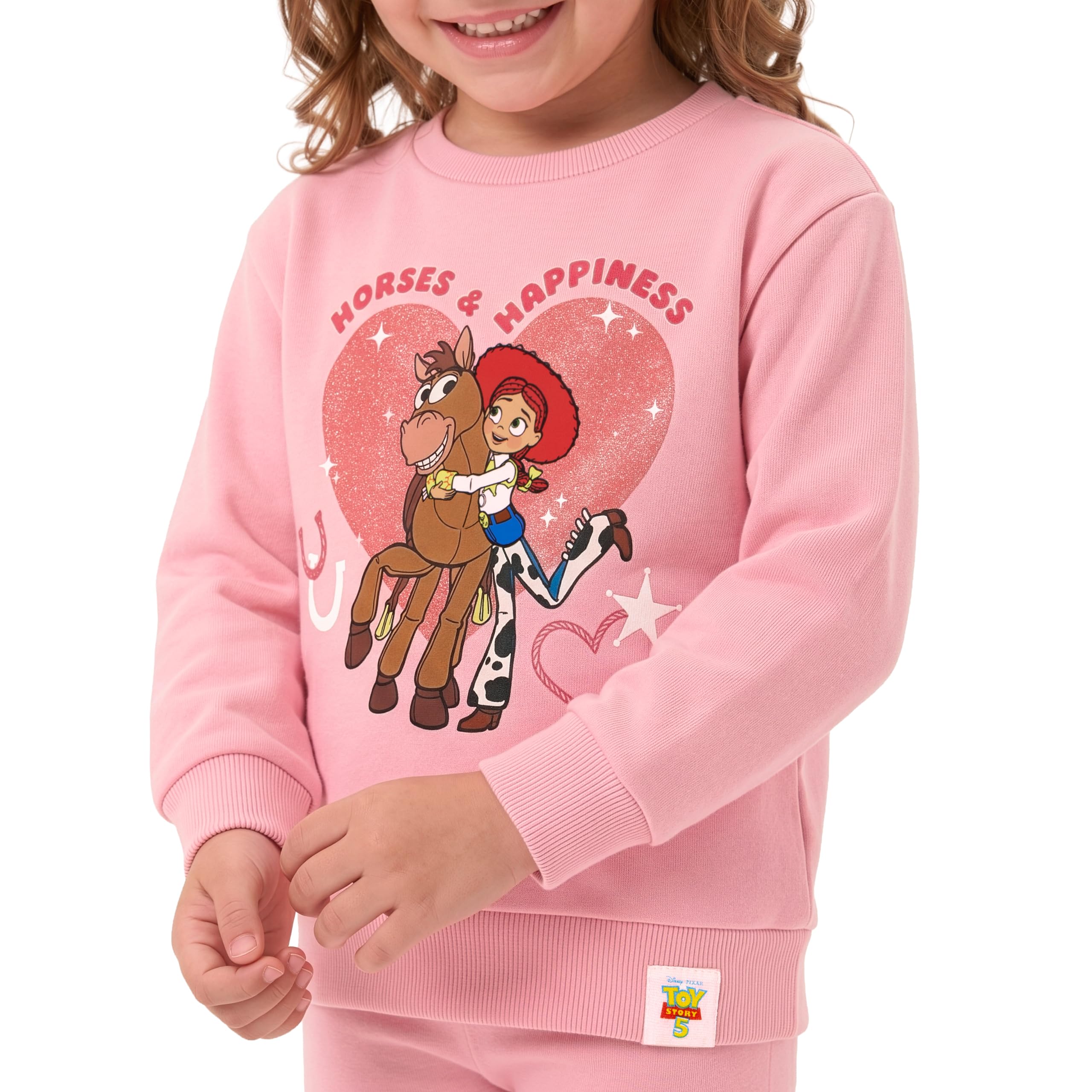 Disney Toy Story Sudadera Niña, Ropa Niños Jessie Y Bullseye, Ropa De Niña Purpurina