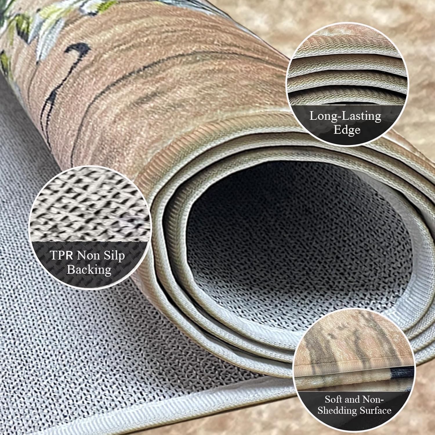 Laundry Room Organization, 24"X72" Non-Slip Laundry Room Runner, Waterproof Kitchen Floor Mat Cushioned Comfort Standing Mat, Low-Pile Soft Rug Runner for Entryway Bedroom Living Room Bathroom
